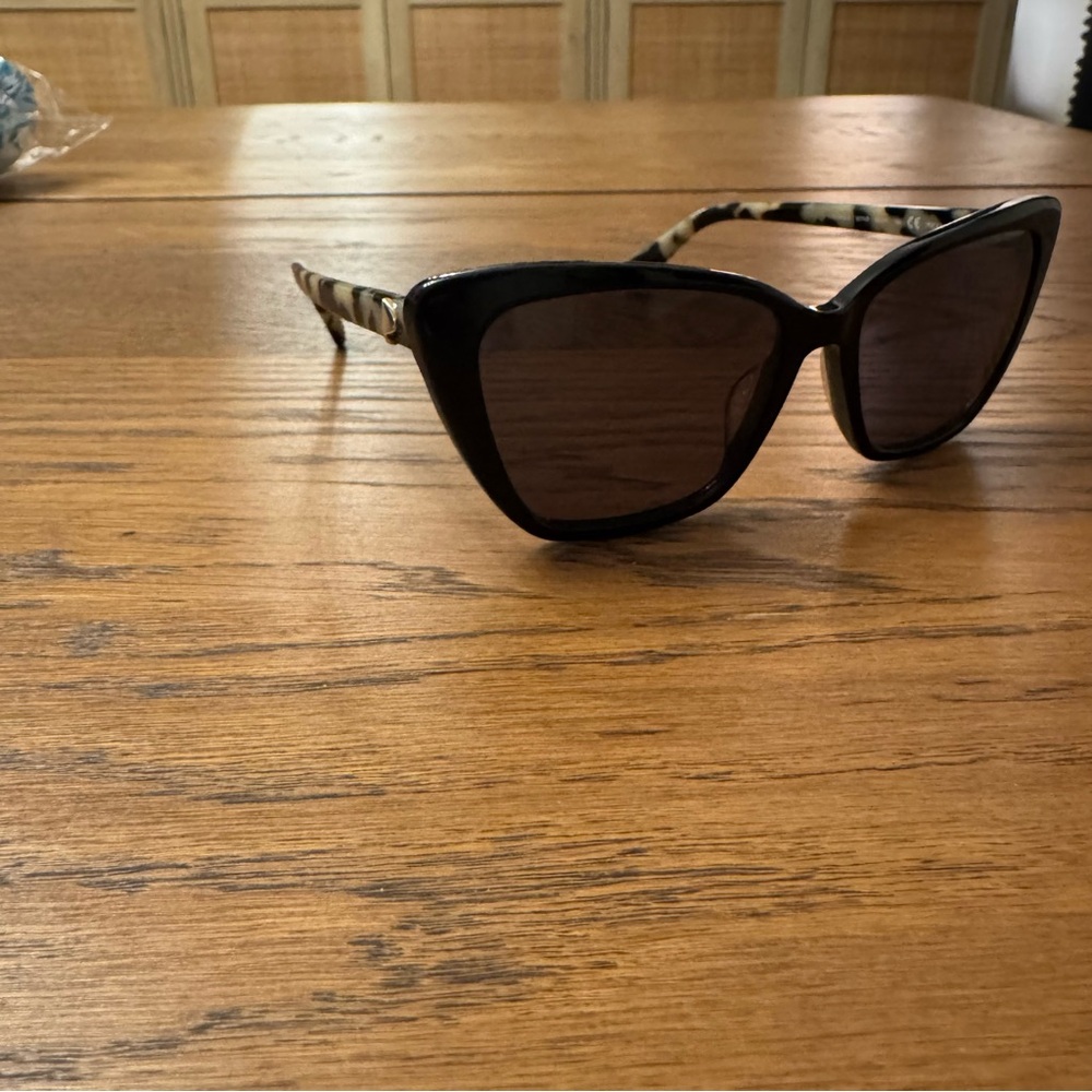 Kate Spade Black Cat-Eye Sunglasses Lucca polarized - Picture 15 of 16